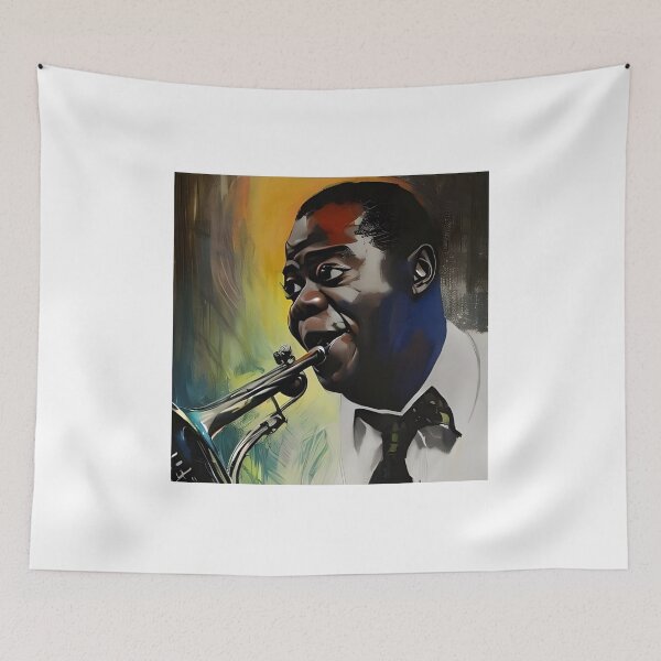 Item preview, Louis Armstrong with His Trumpet designed and sold by Sylvanny.