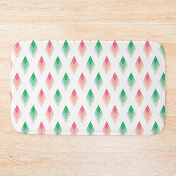 Item preview, Green pink diamonds  designed and sold by The Pattern Mill.