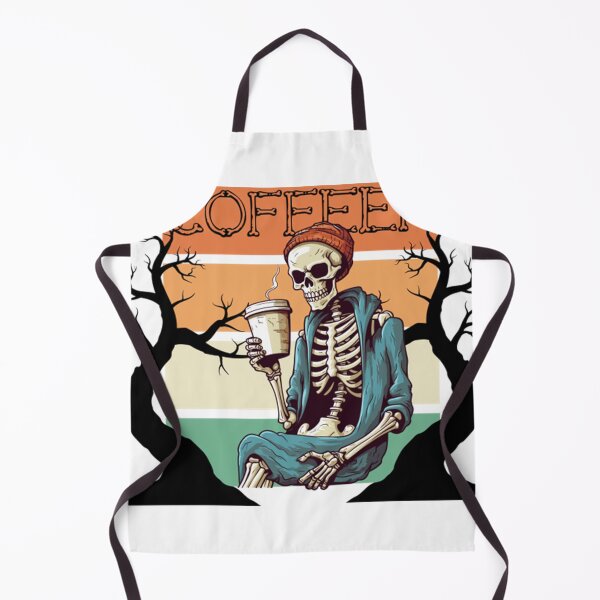 Item preview, Coffeen - Skeleton Enjoying Coffee, Halloween Graphic designed and sold by RubenSPace.