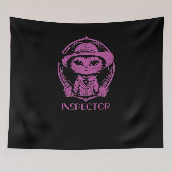 Item preview, Inspector Cat - Fuchsia designed and sold by Soulemotion.
