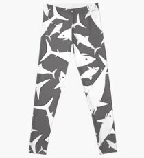 Shark Pattern Grey Gray Leggings