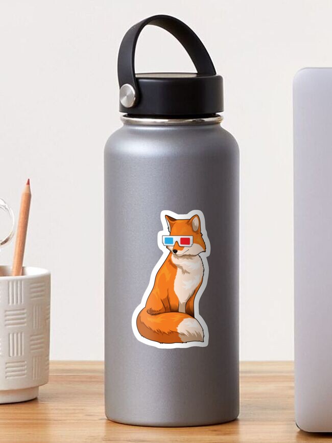 Imagen 1 de 3, Pegatina con la obra Fox Glasses, diseñada y vendida por Snabdesign84.