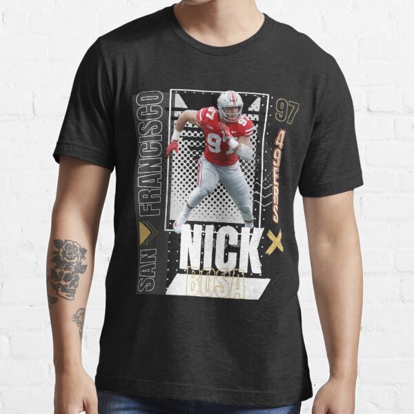 Nick Bosa #97 San Francisco 49ers Gold Rush Red / Black Shirt