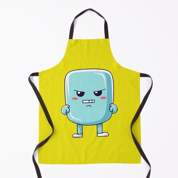 Item preview, Angry cute kawaii character, emoticon, funny character, funny, yellow Background designed and sold by Crazy4Graphics.