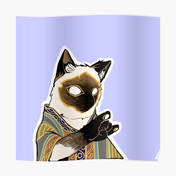 Siamese cat Design Version.1 Poster