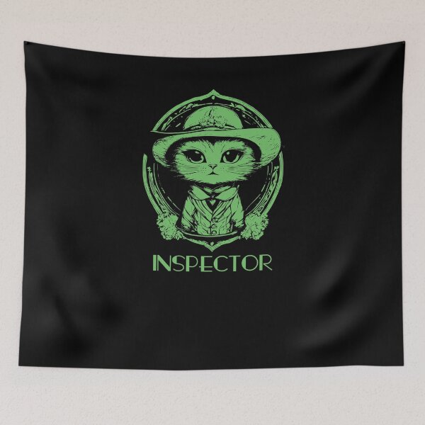 Item preview, Inspector Cat - Green 1 designed and sold by Soulemotion.