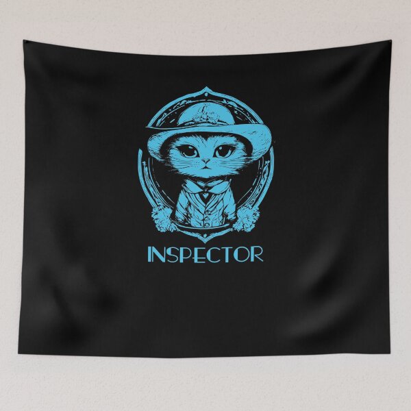 Item preview, Inspector Cat - Light Blue designed and sold by Soulemotion.