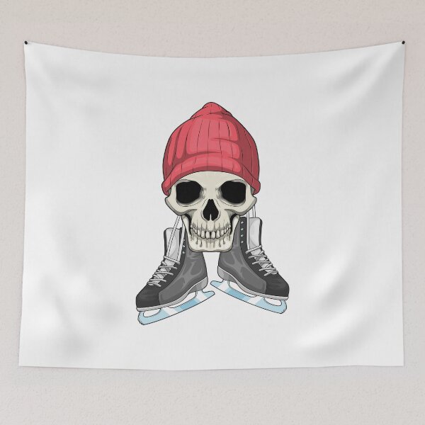 Aperçu de l'œuvre Skull Ice skating Ice skates créée et vendue par Snabdesign84.