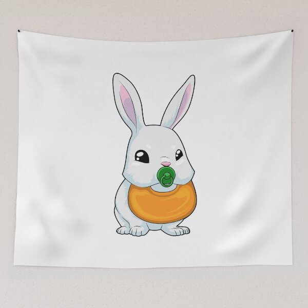 Item preview, Rabbit Baby Pacifier Bib designed and sold by Snabdesign84.