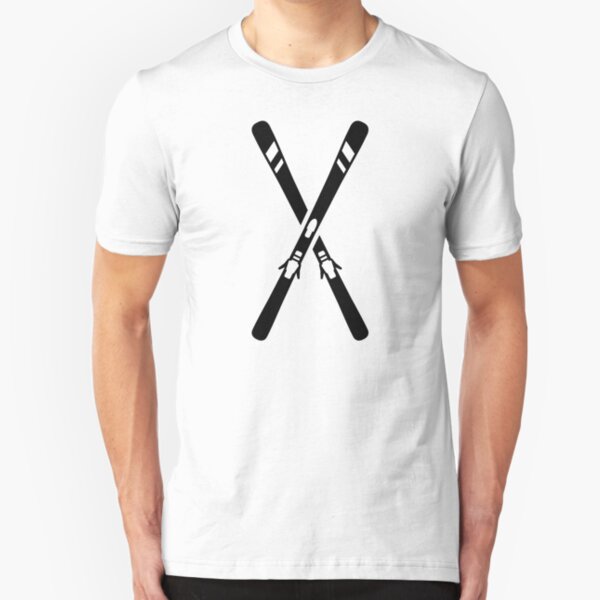 Crossed ski Slim Fit T-Shirt