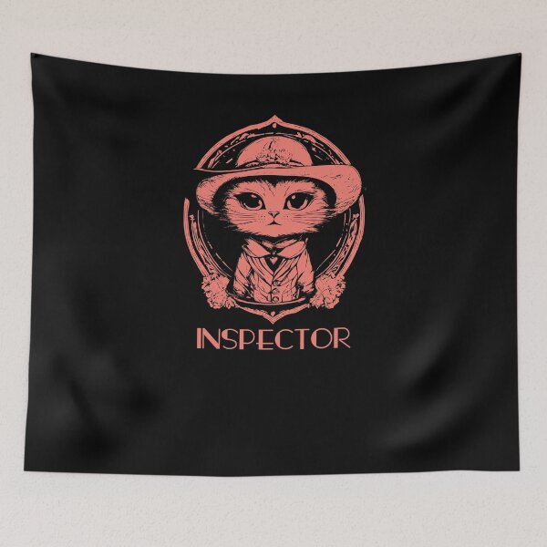 Item preview, Inspector Cat - Salmon designed and sold by Soulemotion.