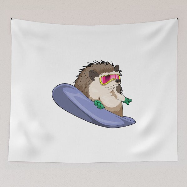 Item preview, Hedgehog Snowboarder Snowboard designed and sold by Snabdesign84.