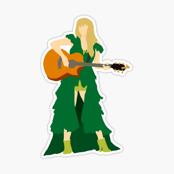 Taylor Swift green surprise song dress" Sticker for Sale by strangerxfanz | Redbubble Taylor Swift green surprise song dress" Sticker for Sale by strangerxfanz | Redbubble