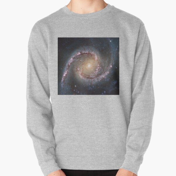#Grand #swirls, swirls, #hubble, ngc 1566, beautiful, #galaxy, million light years, constellation Pullover Sweatshirt