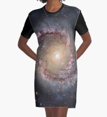 Grand swirls, swirls, hubble, ngc 1566, beautiful, galaxy, million light years, constellation Graphic T-Shirt Dress
