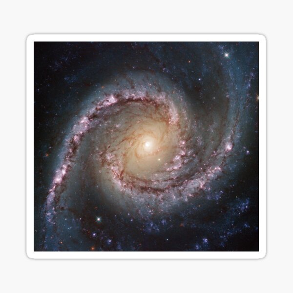 #Grand #swirls, swirls, #hubble, ngc 1566, beautiful, #galaxy, million light years, constellation Sticker