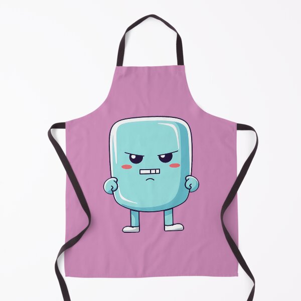 Item preview, Angry cute kawaii character, emoticon, funny character, funny, pink Background designed and sold by Crazy4Graphics.