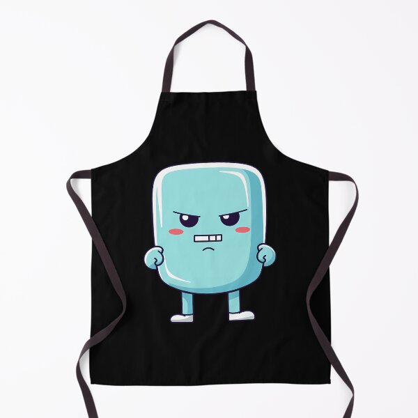 Item preview, Angry cute kawaii character, emoticon, funny character, funny, black Background designed and sold by Crazy4Graphics.