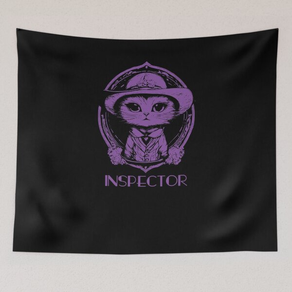 Item preview, Inspector Cat - Purple designed and sold by Soulemotion.