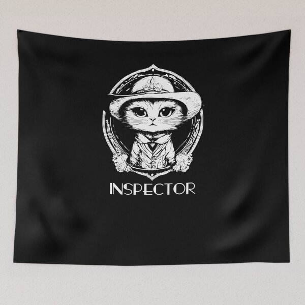 Item preview, Inspector Cat - White designed and sold by Soulemotion.