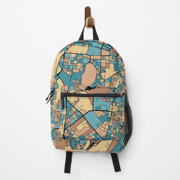 Item preview, Munich Map Pattern in Mid Century Pastel designed and sold by PatternMaps.