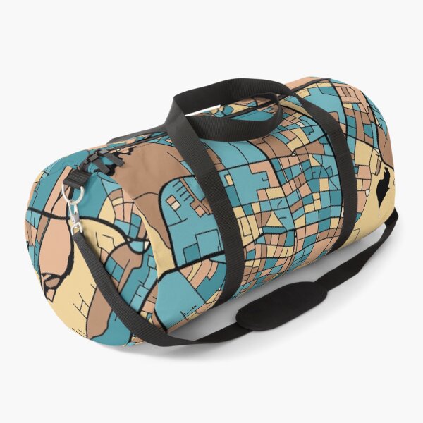 Item preview, Munich Map Pattern in Mid Century Pastel designed and sold by PatternMaps.