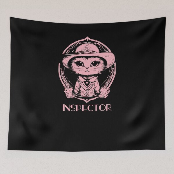 Item preview, Inspector Cat - Soft Pink designed and sold by Soulemotion.