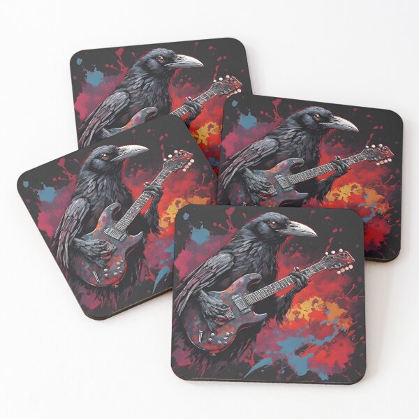 Item preview, The Raven Gothic Guitarist designed and sold by Ameiva-Apparel.