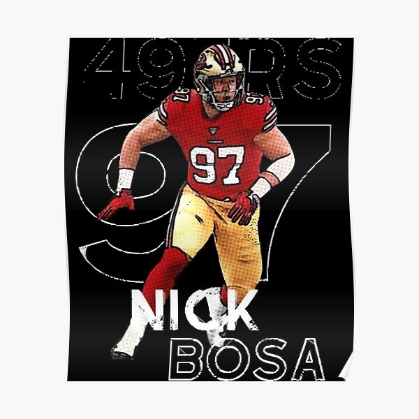 New Adult Red 49ers #97 NICK BOSA jersey