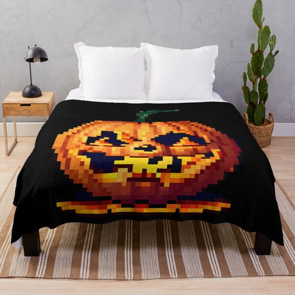 Item preview, Halloween pumpkin. Retro pixel art. designed and sold by twisted-dot.
