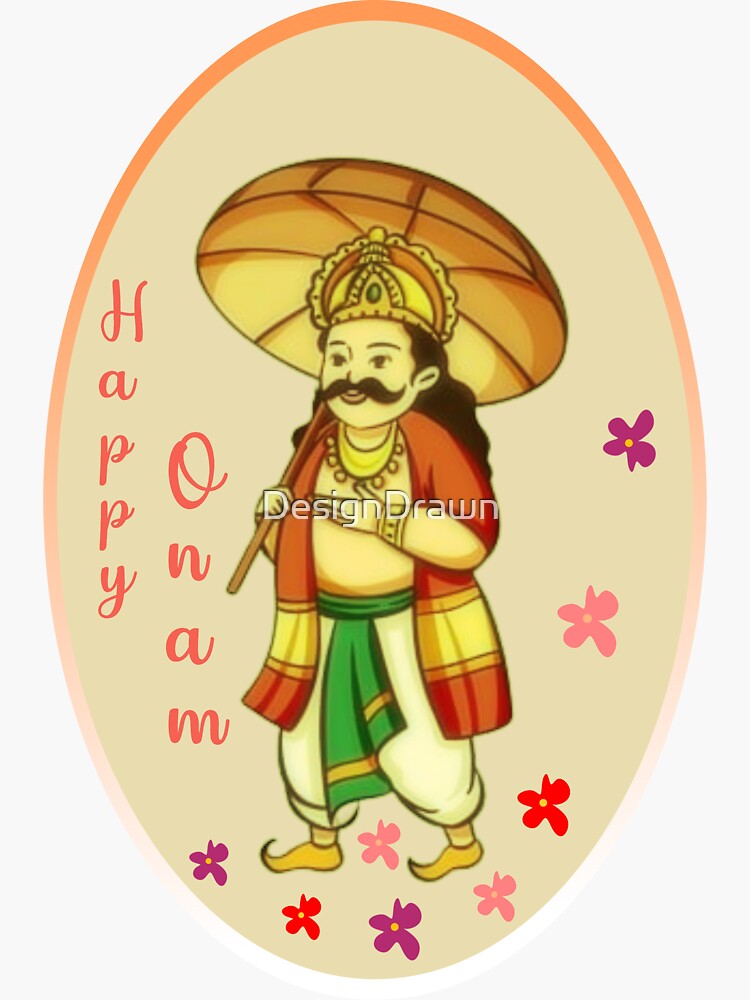 Kerala Onam Kathakali Sadhya, Drawing Buddha, text, orange, poster png |  PNGWing