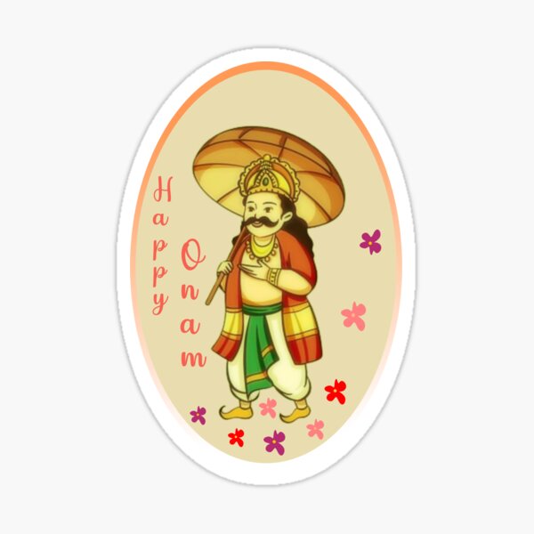 Kerala Onam Festival Mahabali Also Kown Maveli in White Background Stock  Vector - Illustration of south, umbrella: 194678902