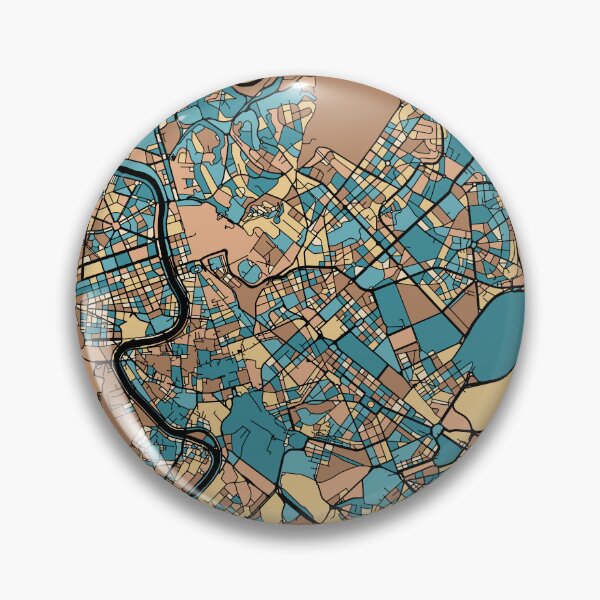 Artikelvorschau, Rom-Kartenmuster in Pastell der Mitte des Jahrhunderts entworfen und verkauft von PatternMaps.