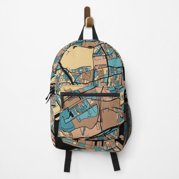 Item preview, Rotterdam Map Pattern in Mid Century Pastel designed and sold by PatternMaps.
