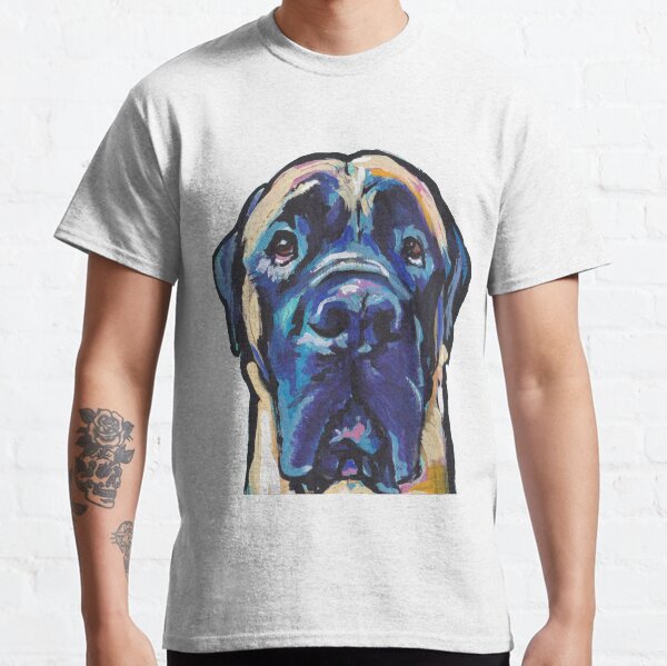 Fun English Mastiff Dog bright colorful Pop Art Classic T-Shirt