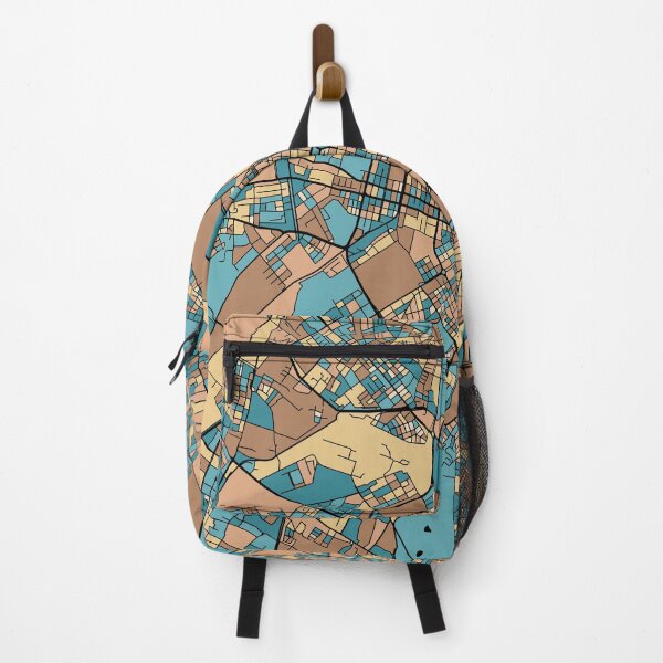 Item preview, Sofia Map Pattern in Mid Century Pastel designed and sold by PatternMaps.