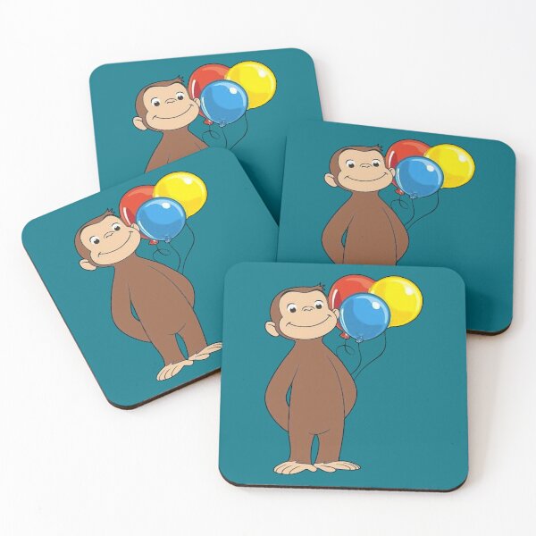 Item preview, Curious George with balloons  designed and sold by ewletts.