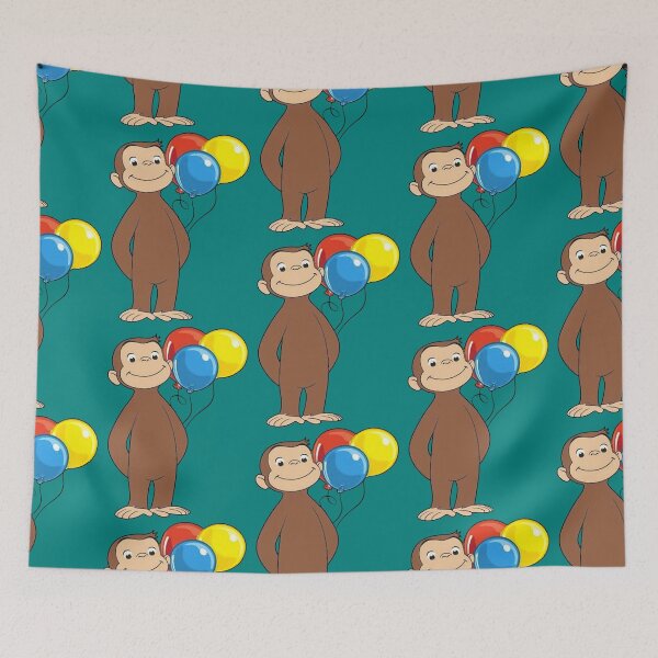 Item preview, Curious George with balloons  designed and sold by ewletts.