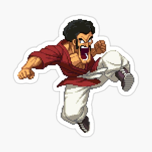 Mr. Satan Sticker by MadeByBonilla