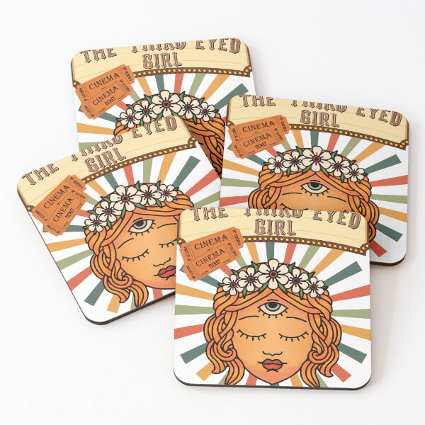 Item preview, Vintage circus sideshow third eye girl designed and sold by kirstiecefaluf.