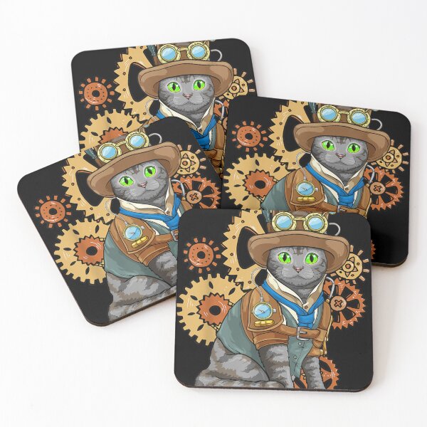 Item preview, steampunk cat designed and sold by CalandreAupry.