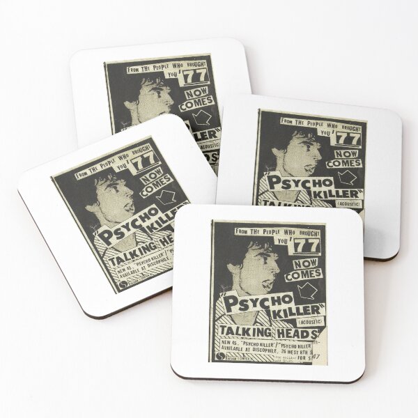 Item preview, Psycho Killer - Talking Heads post-punk concert poster 1977 designed and sold by Basilgomez.