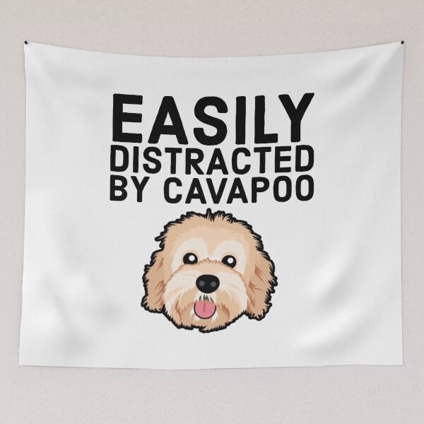 Item preview, EASILY DISTRACTED BY CAVAPOO designed and sold by MNSDesignHub.