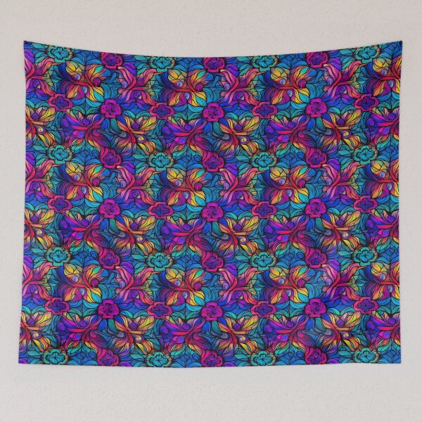 Item preview, Retro design reminiscent of colorful floral pop art motifs designed and sold by Pflugart.