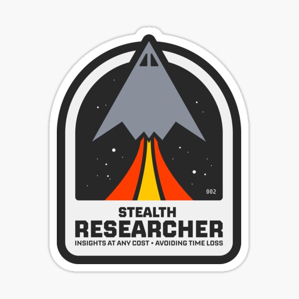 Unsung Design Heroes™ — Stealth Researcher Sticker