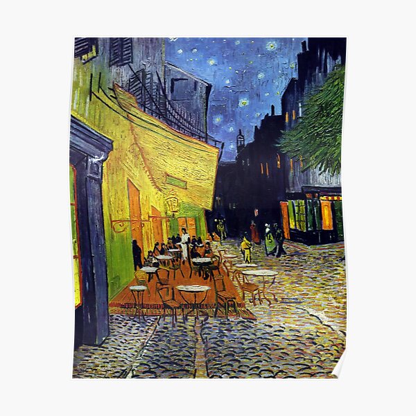 Cafe Terrace at Night Forever Poster