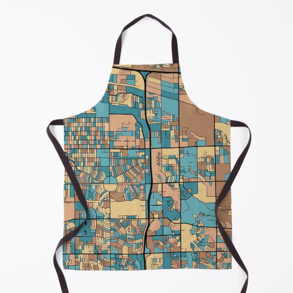 Item preview, Aurora Map Pattern in Mid Century Pastel designed and sold by PatternMaps.