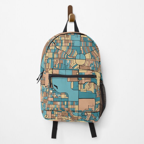 Item preview, Aurora Map Pattern in Mid Century Pastel designed and sold by PatternMaps.