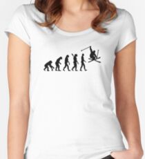 Evolution skiing Women's Fitted Scoop T-Shirt
