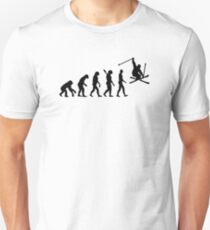 Evolution Skifahren Unisex T-Shirt
